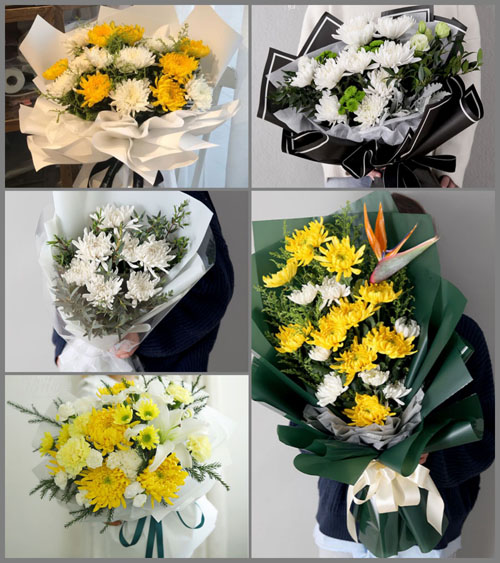 广东珠海市香洲区前山街道白事花束代送